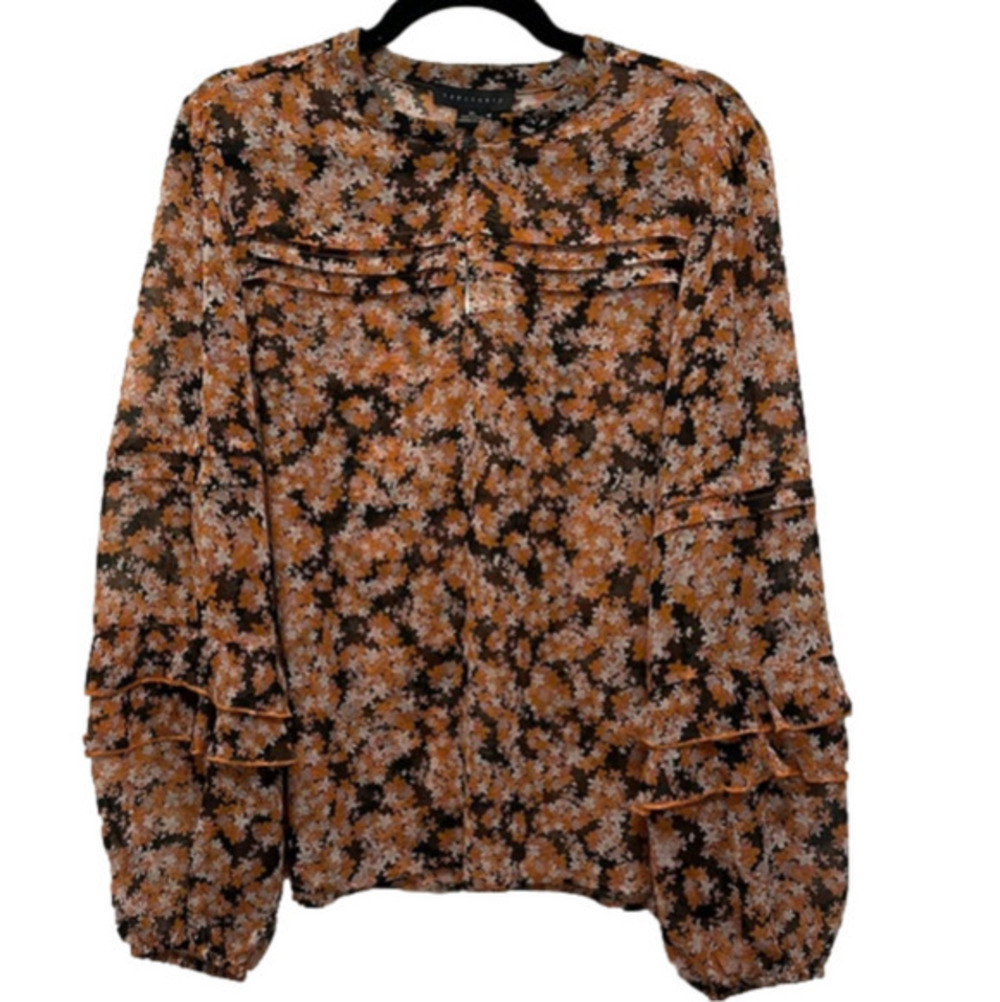 Sanctuary sheer ruffled blouse
